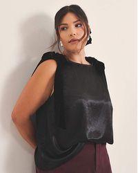 Simply Be - Bow Strap Cami Top - Lyst