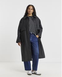 Simply Be - Premium Wax Look Rain Coat - Lyst