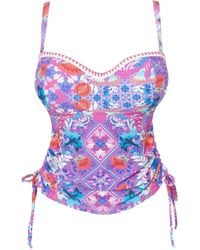Figleaves - Frida Bandeau Tankini Top - Lyst