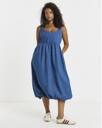 Simply Be - Bubble Hem Midaxi Dress - Lyst