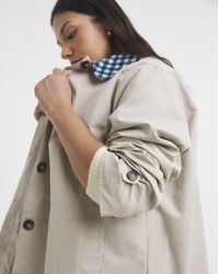 Simply Be - Checked Collar Car Coat - Lyst