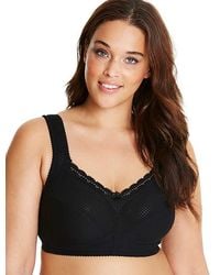 Miss Mary Of Sweden - Miss Mary Diamond Cotton Bra - Lyst