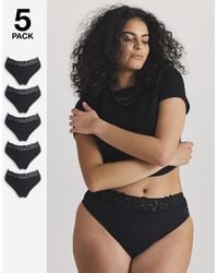 Pretty Secrets - Pretty Secret 5 Pack Lace Top Thongs - Lyst