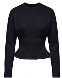ONLY - Marie Corsage Jersey Top - Lyst