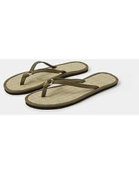 Accessorize - Ring Seagrass Flip Flops - Lyst