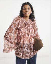 Simply Be - Chiffon Yoke Detail Blouse - Lyst