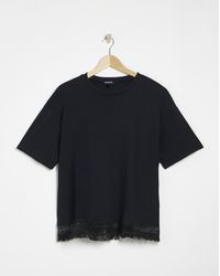 Simply Be - Fringing Hem T-Shirt - Lyst