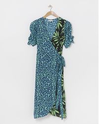 Dancing Leopard - Olivera Mix Midi Dress - Lyst