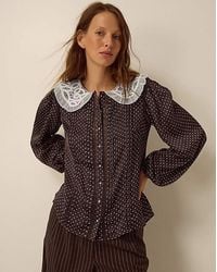 Monsoon - Shae Polka Dot Lace Top - Lyst