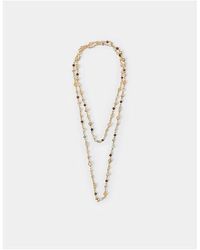 Accessorize - Long Bead Chain Necklace - Lyst