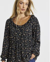 Simply Be - Elasticated Peplum Tea Blouse - Lyst