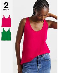 Simply Be - 2 Pack Slouchy Vests - Lyst