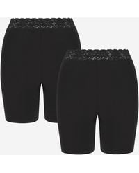 Pretty Secrets - 2 Pack Cotton Comfort Lace Trim Shorts - Lyst