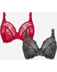 Pretty Secrets - 2 Pack Ella Lace Full Cup Wired Bras - Lyst