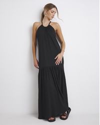 Simply Be - Textured Jersey Maxi Dress - Lyst