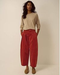 Monsoon - Mabel Corduroy Barrel Trousers - Lyst