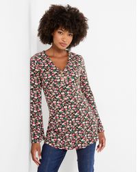 Joe Browns - Floral V Neck Tunic Top - Lyst