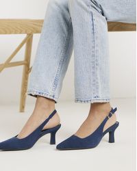 JD Williams - Pointed Toe Slingback Heels Ex Wide - Lyst