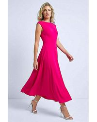Roman - Roman Fit & Flare Midi Dress - Lyst