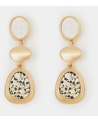 Accessorize - Marbled Drop Earrings - Lyst