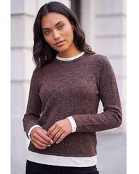 Roman - Roman Frill Contrast Stretch Jersey Top - Lyst