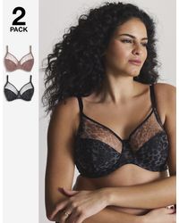 Pretty Secrets - 2 Pack Hannah Animal Full Cup Bra - Lyst