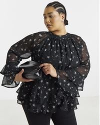 Simply Be - Ruffle Detail Blouse - Lyst