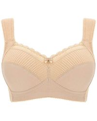 Miss Mary Of Sweden - Miss Mary Diamond Cotton Bra Skintone - Lyst