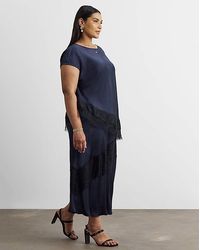 Joanna Hope - Lace Trim Satin Skirt - Lyst