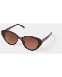 Accessorize - Oval Cat Eye Sunglasses - Lyst