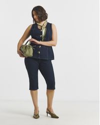 Simply Be - Capri Jeans Co Ord - Lyst