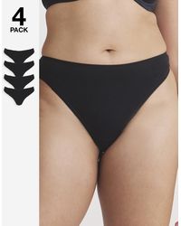 Pretty Secrets - 4 Pack Value Cotton Thongs - Lyst