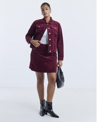 Simply Be - Cord Mini Skirt - Lyst