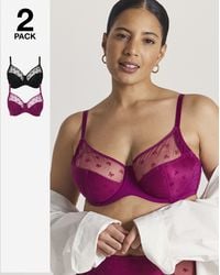 Pretty Secrets - 2 Pack Hannah Bow Full Cup Bra - Lyst