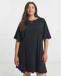 Simply Be - Cinched Waist T-Shirt Dress - Lyst