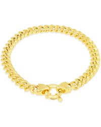 iJewel - 9Ct Cuban Link Chain Bracelet - Lyst