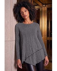 Roman - Roman Shimmer Asymmetric Layered Top - Lyst
