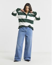 Simply Be - Light Wash 99/1 Slouchy Wide Leg Jeans - Lyst
