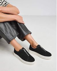 JD Williams - Zip Up Leather Trainer Wide Fit - Lyst