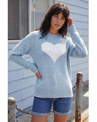Roman - Roman Contrast Stitch Heart Jumper - Lyst