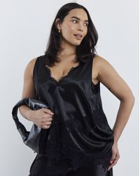 Simply Be - Satin Lace Cami - Lyst
