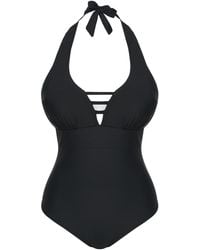JD Williams - Non Wired Padded Halter Neck Swimsuit - Lyst
