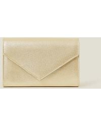 Accessorize - Metallic Envelope Clutch Bag - Lyst