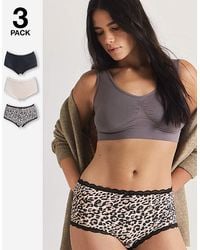 Pretty Secrets - 3 Pack Short Briefs - Lyst