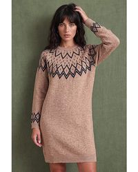 Roman - Roman Fairisle Knit Jumper Dress - Lyst