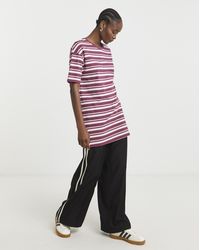 Simply Be - Stripe Longline Oversized Tee - Lyst