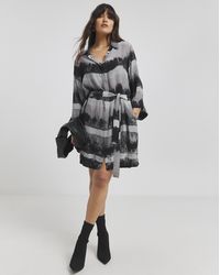 Religion - Silk Tie Waist Tunic Dress - Lyst