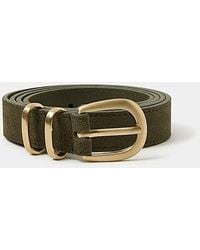 Accessorize - Buckle Suede Belt - Lyst