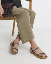 Simply Be - Sparkly Comfort Sandals Extra Wide - Lyst