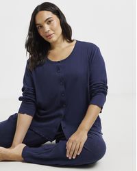 Pretty Secrets - Pointelle Rib Pyjama Set - Lyst